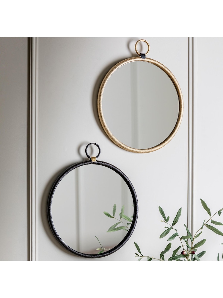 Gallery Home Gold Baystone Round Mirror - Image 2 of 5