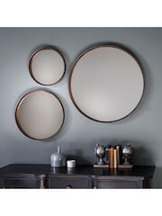 Gallery Home Bronze Redstone Round Mirror - Image 1 of 3