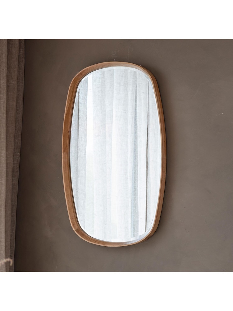 Gallery Home Light Wood Keansley Mirror - Image 1 of 3