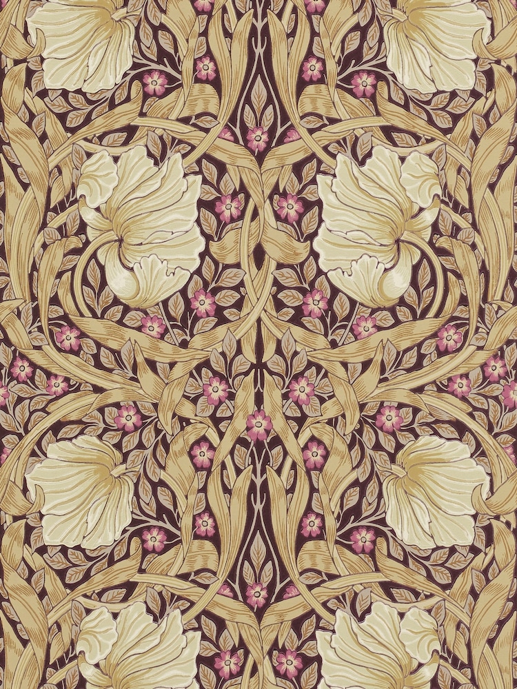 Morris & Co Pimpernel Fig Sisal Friends A4 Sample Wallpaper - Image 1 of 1