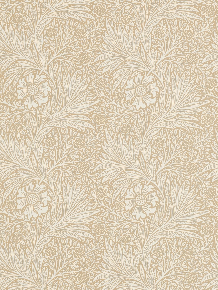 Morris & Co Marigold Manilla Morris Friends A4 Wallpaper Sample - Image 1 of 1