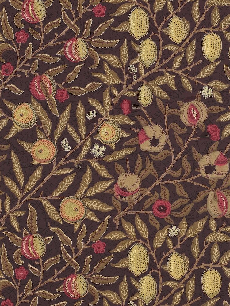 Morris & Co Fruit Wine Manilla Morris Friends A4 Wallpaper Sample - Image 1 of 1