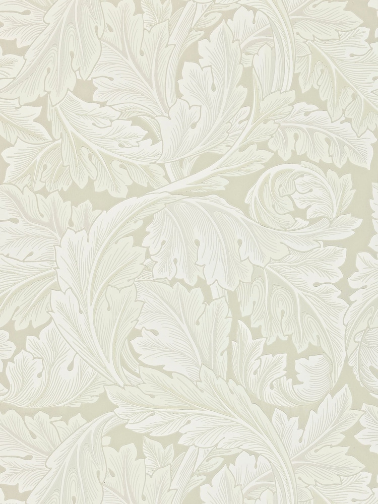 Morris & Co Acanthus Chalk Morris Friends A4 Wallpaper Sample - Image 1 of 1
