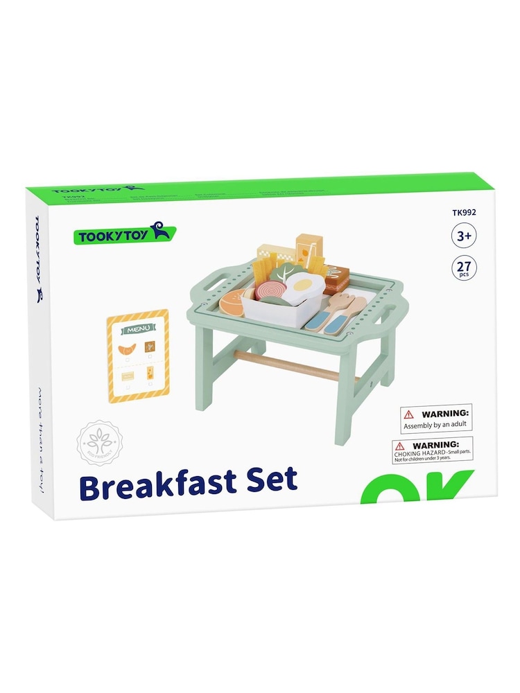 Tooky Toy Wooden Breakfast Set - Image 1 of 6