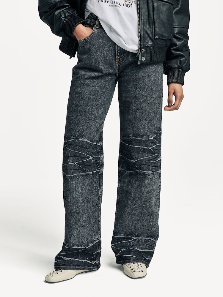 GANNI Black Stretch Future Denim Izey Jeans - Image 2 of 7