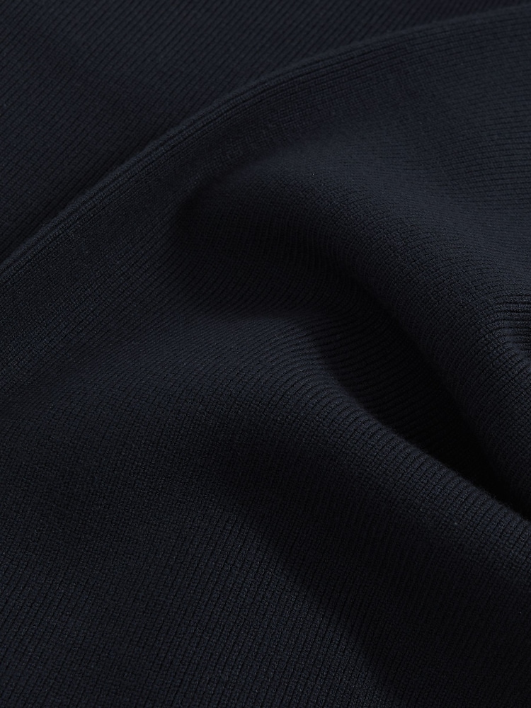 Reiss Navy Arthur Tapered Knitted Trousers - Image 6 of 6 Reiss Navy Arthur Tapered Knitted Trousers - Image 6 of 6
