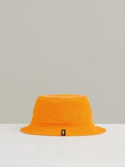Reiss Papaya Orange Tapered Unisex Fit McLaren Racing Cotton Bucket Hat - Image 4 of 5