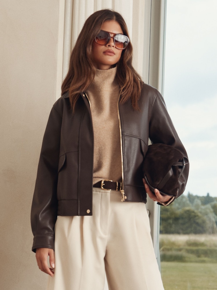 Lipsy 80s Style Biker Jacket - Imagen 2 de 4