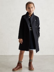Reiss Navy Kia Coat - Image 3 of 5