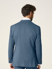 Skopes Blue Tailored Fit Calvados Linen Blend Suit Jacket - Image 2 of 7
