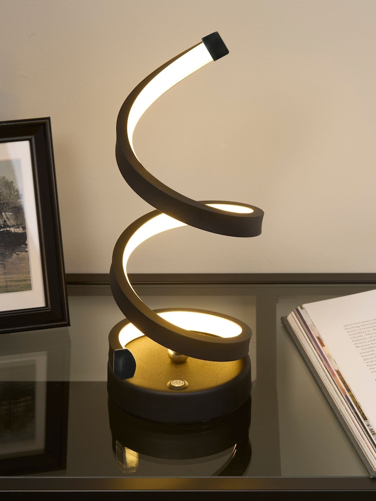 Searchlight Black Helix Lumina Table Lamp - Image 1 of 4