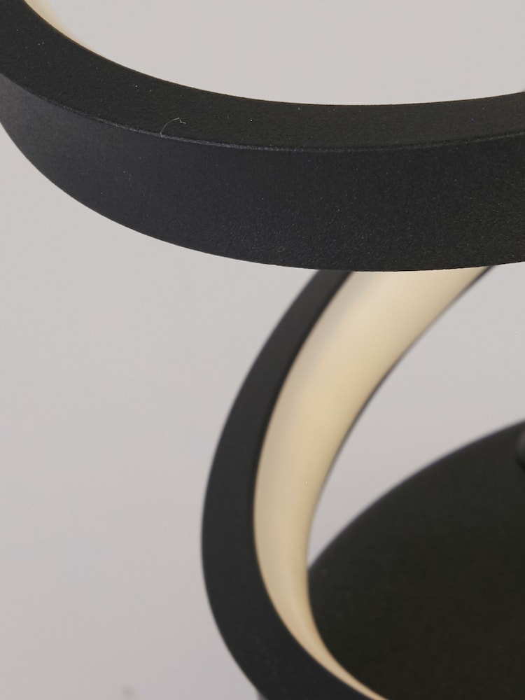 Searchlight Black Rechargeable LED Touch Helix Lumina Table Lamp - Image 4 of 4 Searchlight Black Rechargeable LED Touch Helix Lumina Table Lamp - Image 4 of 4