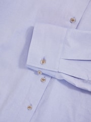 Reiss Blue Callie Cotton Button Through Oxford Shirt - Image 5 of 5