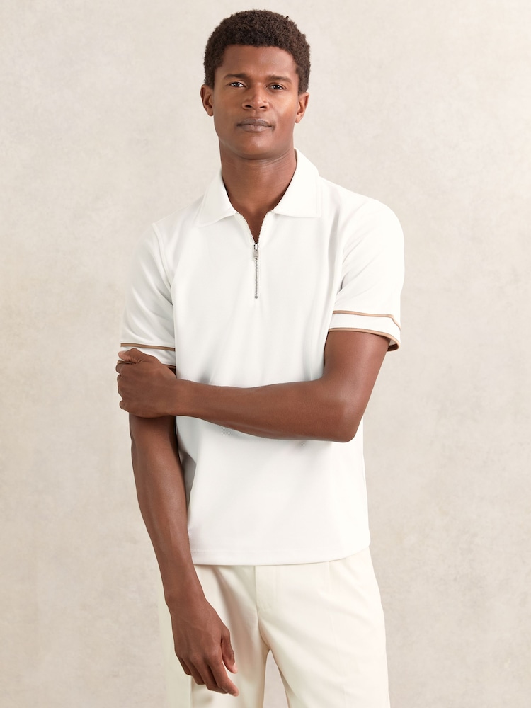 Reiss White Zain Polo Shirt - Image 1 of 5