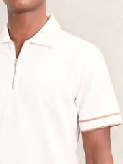 Reiss White Zain Polo Shirt - Image 3 of 5