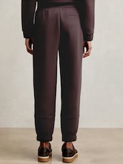 Reiss Plum Laney Tapered Elasticated-Waist Joggers - Image 5 of 6