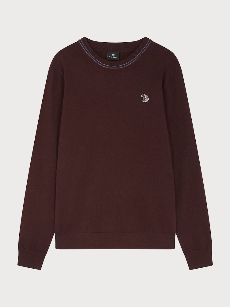 PS Paul Smith Contrast Stitch Crew Neck Jumper - Image 1 of 3