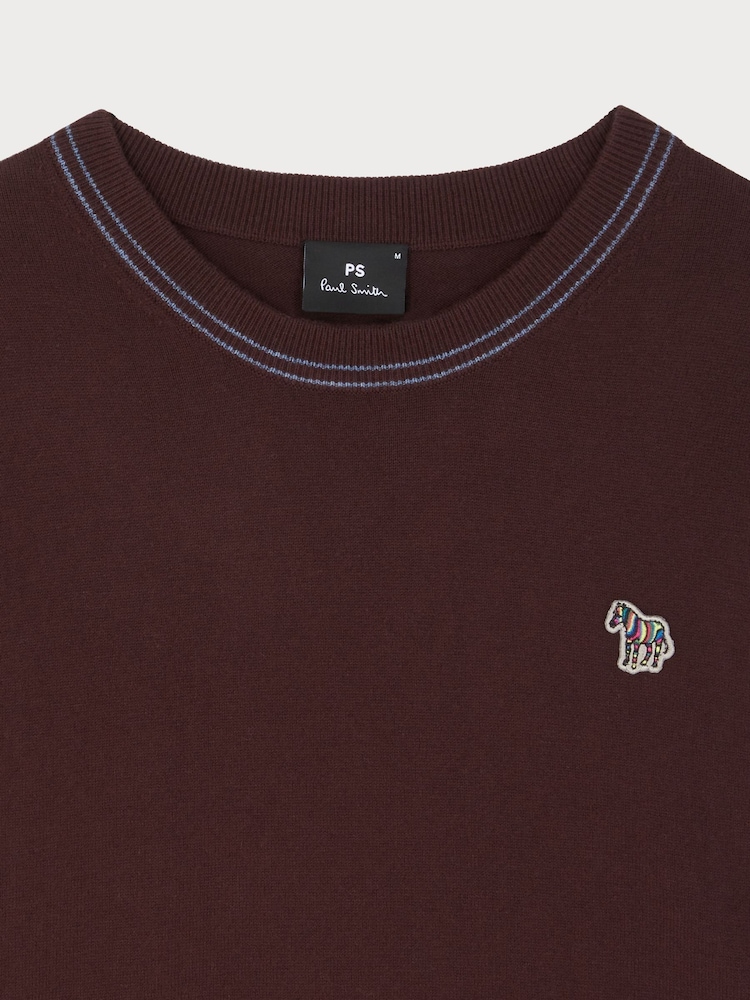 PS Paul Smith Contrast Stitch Crew Neck Jumper - Image 3 of 3