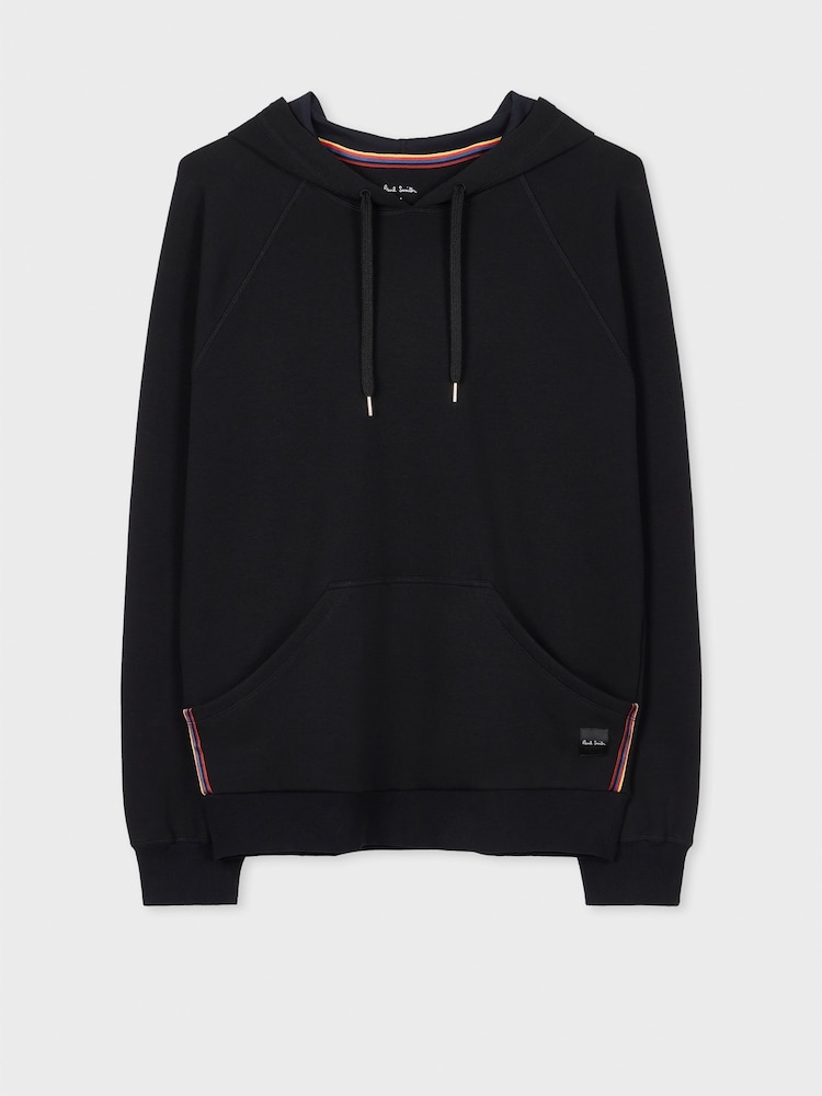 PS Paul Smith Hayden Relaxed Fit Black Hoodie - Image 2 of 3 PS Paul Smith Hayden Relaxed Fit Black Hoodie - Image 2 of 3