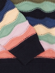 PS Paul Smith Pink Multi Chunky Knit Wool Blend Jumper - Image 5 of 5