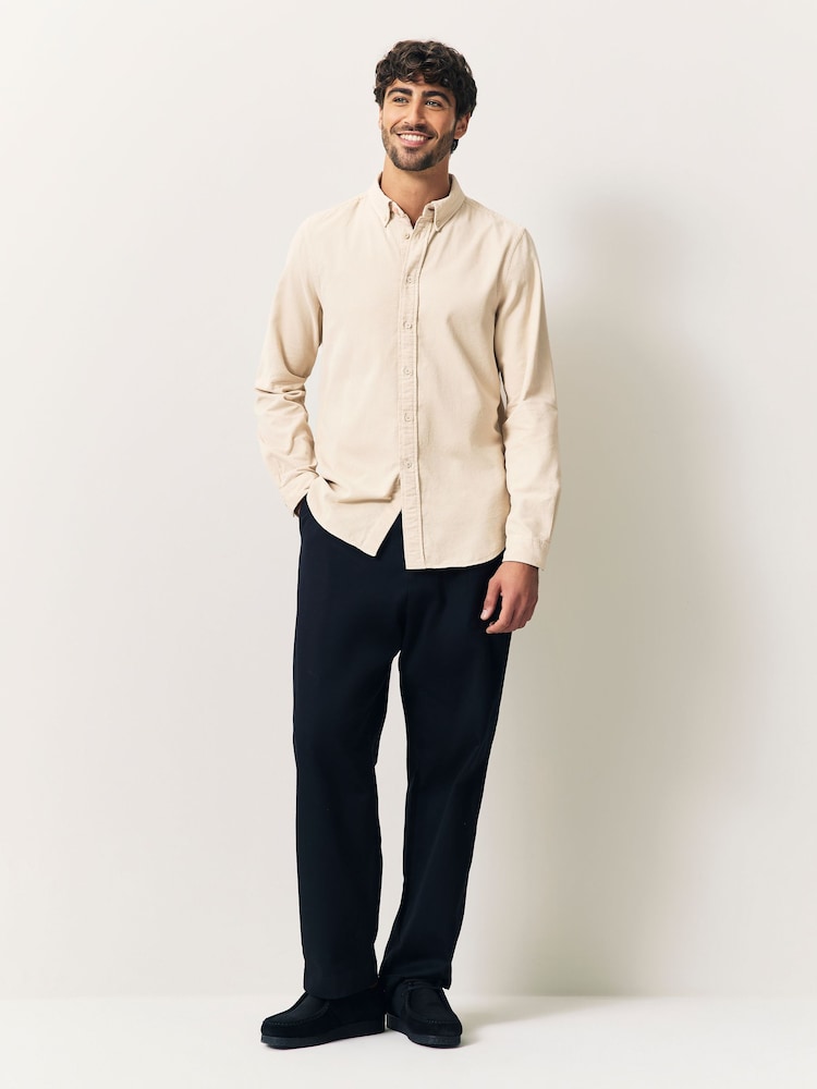 Crema - PS Paul Smith Regular-Fit Cord Shirt - Imagen 2 de 6