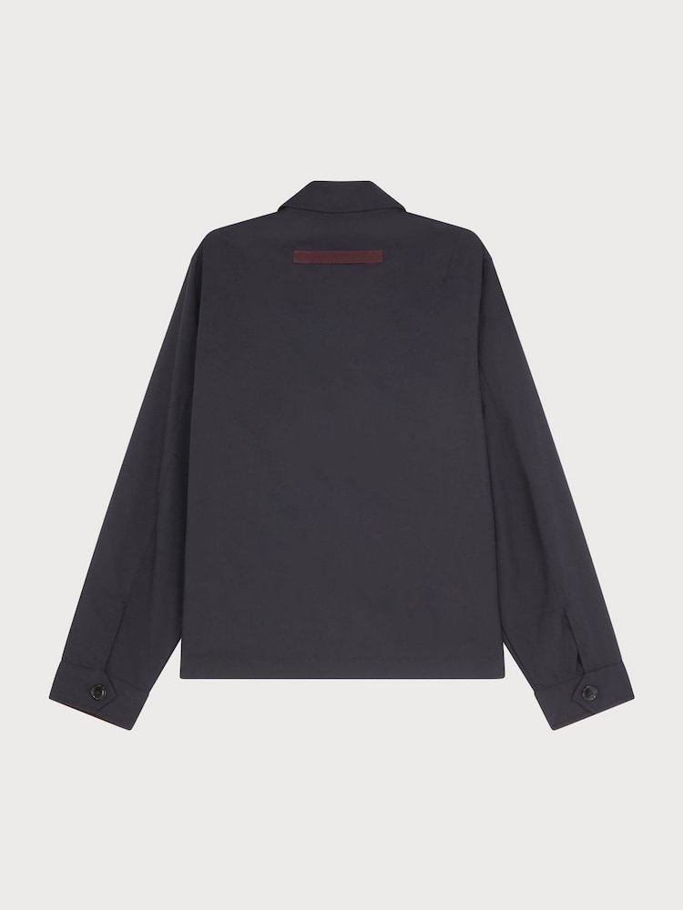 PS Paul Smith Regular-Fit Logo Harrington Black Jacket - Image 2 of 5 PS Paul Smith Regular-Fit Logo Harrington Black Jacket - Image 2 of 5