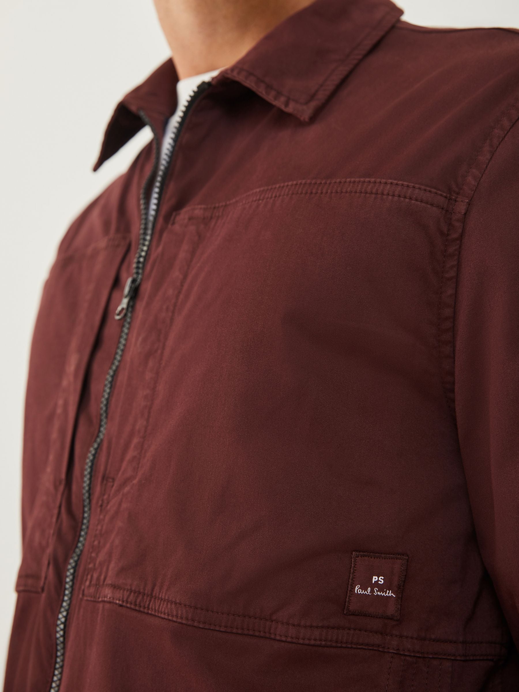 Buy PS Paul Smith Red Zip Through Shacket Jacket from Next USA