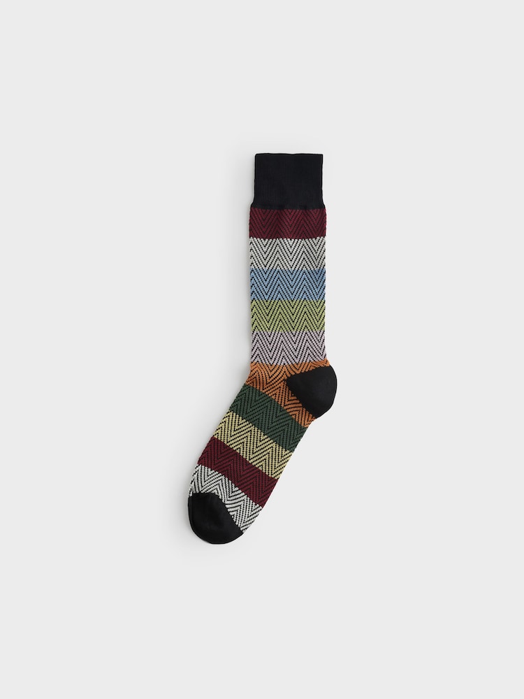 PS Paul Smith Patterned Socks 3 Pack - Image 2 of 4 PS Paul Smith Patterned Socks 3 Pack - Image 2 of 4