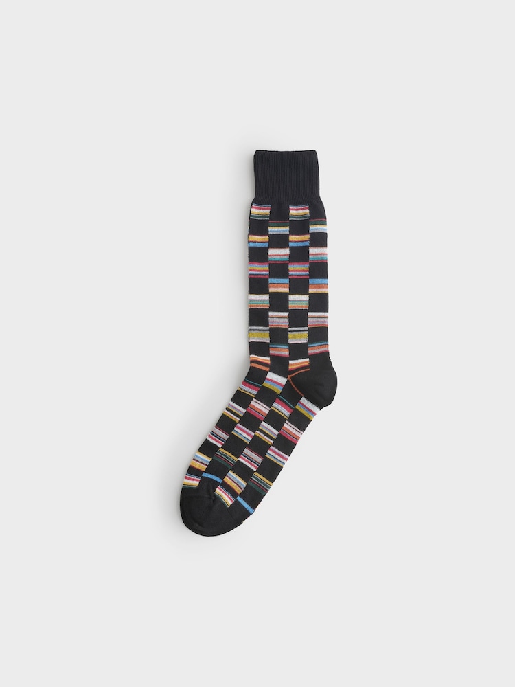 PS Paul Smith Patterned Socks 3 Pack - Image 4 of 4 PS Paul Smith Patterned Socks 3 Pack - Image 4 of 4