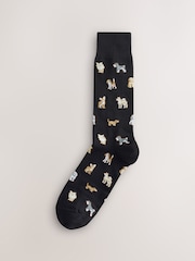 PS Paul Smith Patterned Black Socks 3 Pack - Image 3 of 4
