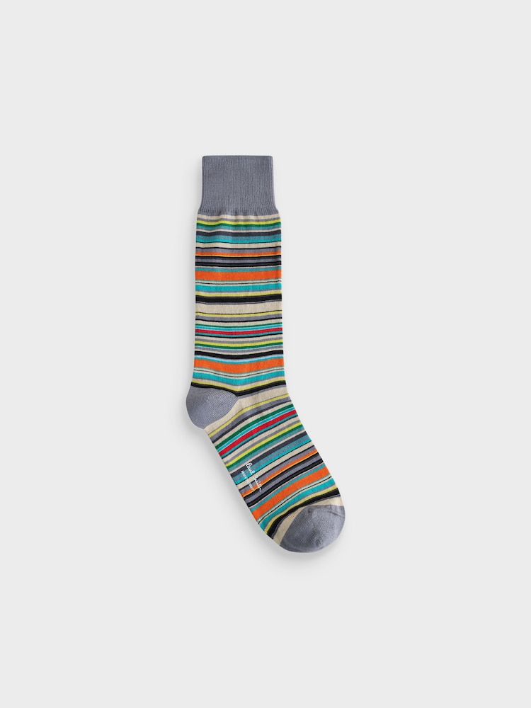 PS Paul Smith Signature Stripe Black Socks 3 Pack - Image 2 of 4
