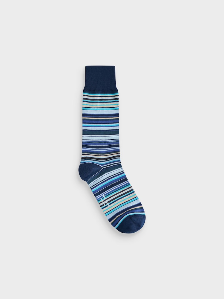 Paul Smith Cotton-blend Signature Stripe Socks In Multi Paul Smith Cotton-blend Signature Stripe Socks In Multi