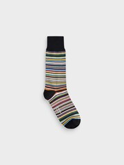 PS Paul Smith Signature Stripe Black Socks 3 Pack - Image 4 of 4