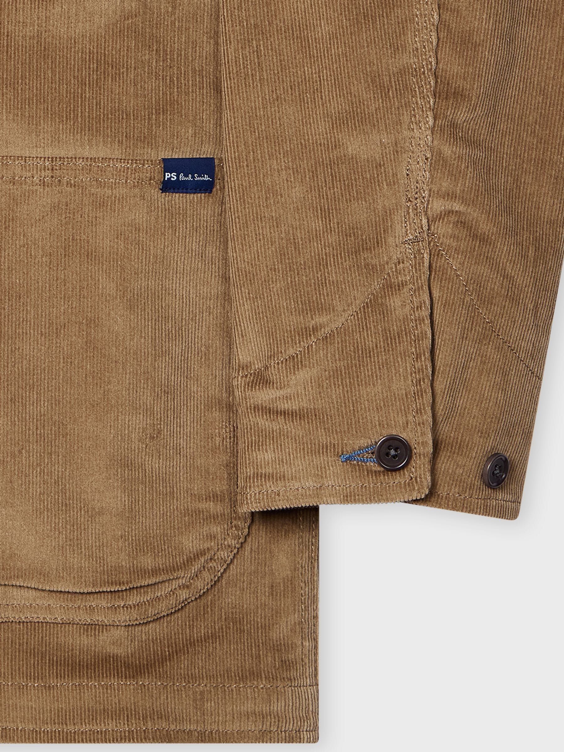Buy PS Paul Smith Brown Pocket Detail Logo Cord Overshirt Jacket