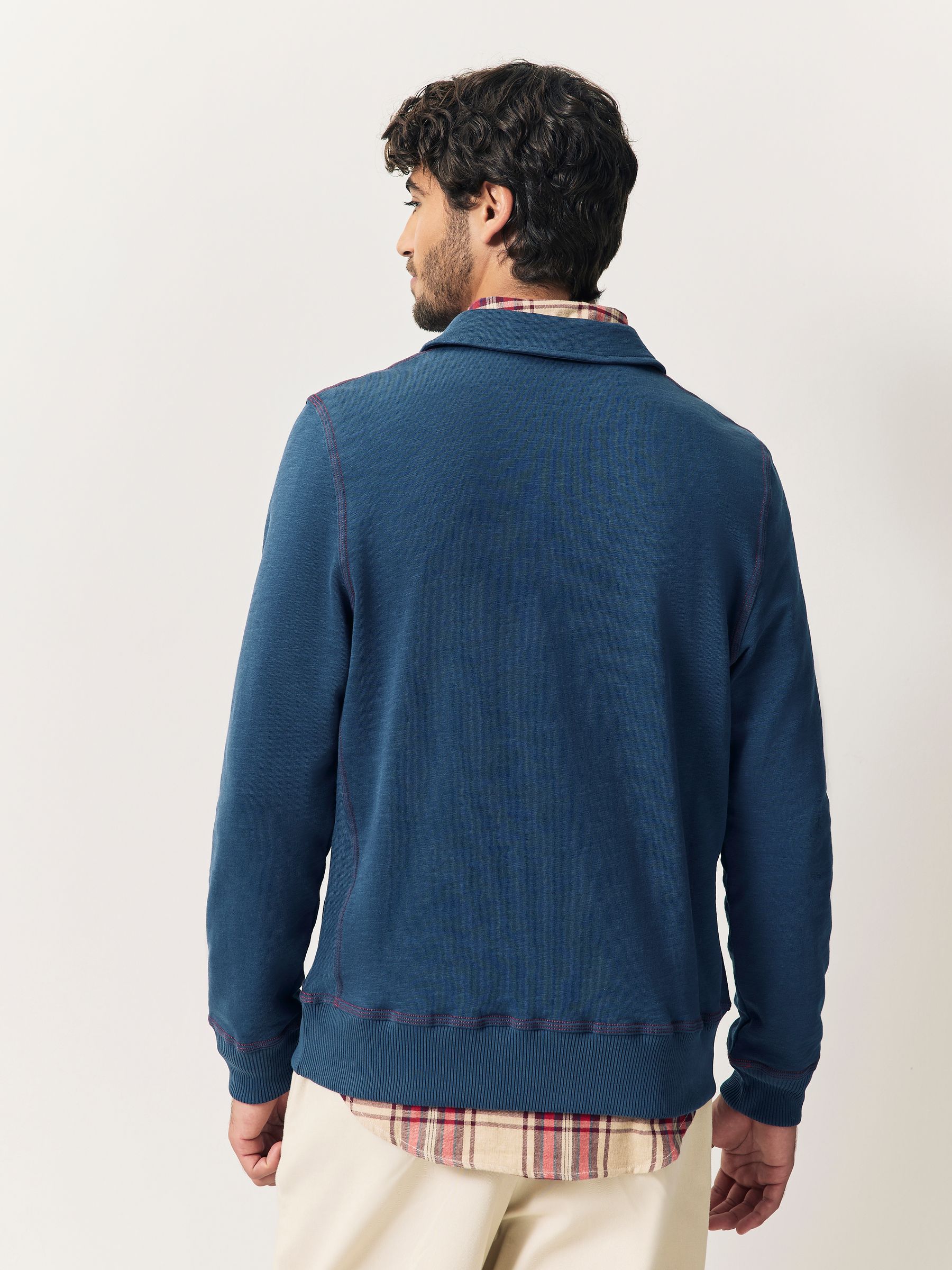 Buy PS Paul Smith Blue Zip Neck Collared Sweatshirt from Next USA