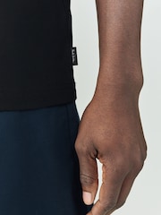 Negro - PS Paul Smith Regular Fit Tipped Collar Polo Shirt - Imagen 5 de 6