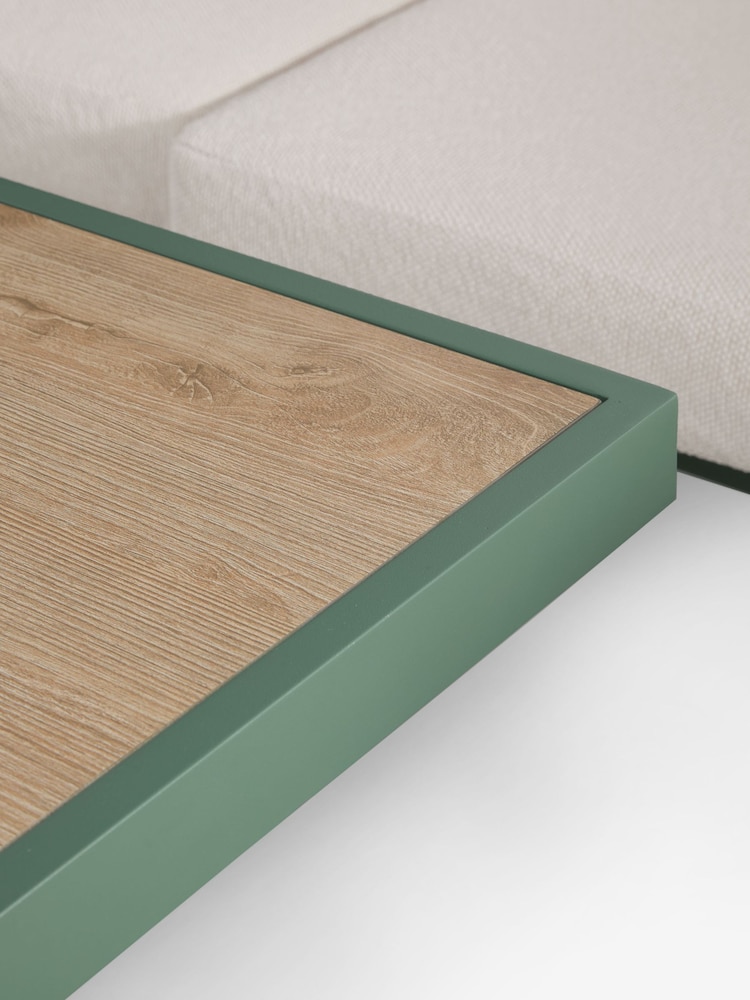 Green Metal Dali Corner Sofa and Table Lounge Set - Image 11 of 11