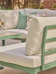 Green Metal Dali Corner Sofa and Table Lounge Set - Image 6 of 11