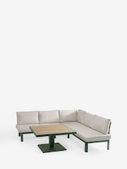 Green Metal Dali Corner Sofa and Table Lounge Set - Image 8 of 11