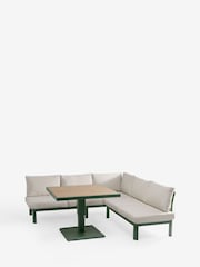 Green Metal Dali Corner Sofa and Table Lounge Set - Image 9 of 11