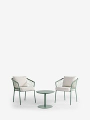 3 Piece Green Metal Dali Chairs and Table Bistro Set - Image 6 of 9