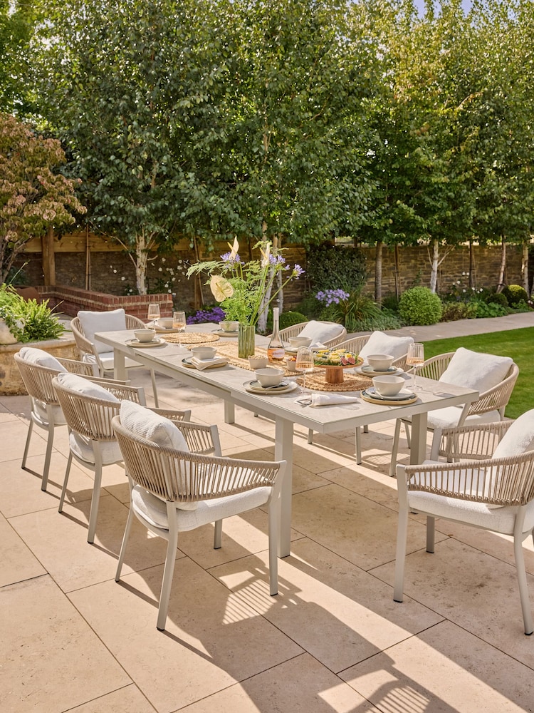 Natural Soller 8 Seater Extending Dining Table Set - Image 1 of 11