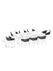 Natural Soller 8 Seater Extending Dining Table Set - Image 3 of 11
