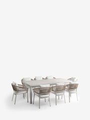 Natural Soller 8 Seater Extending Dining Table Set - Image 8 of 11