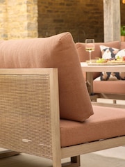 Rust Brown Abel Rattan Garden Modular Sofa and Table Lounge Set - Image 5 of 11