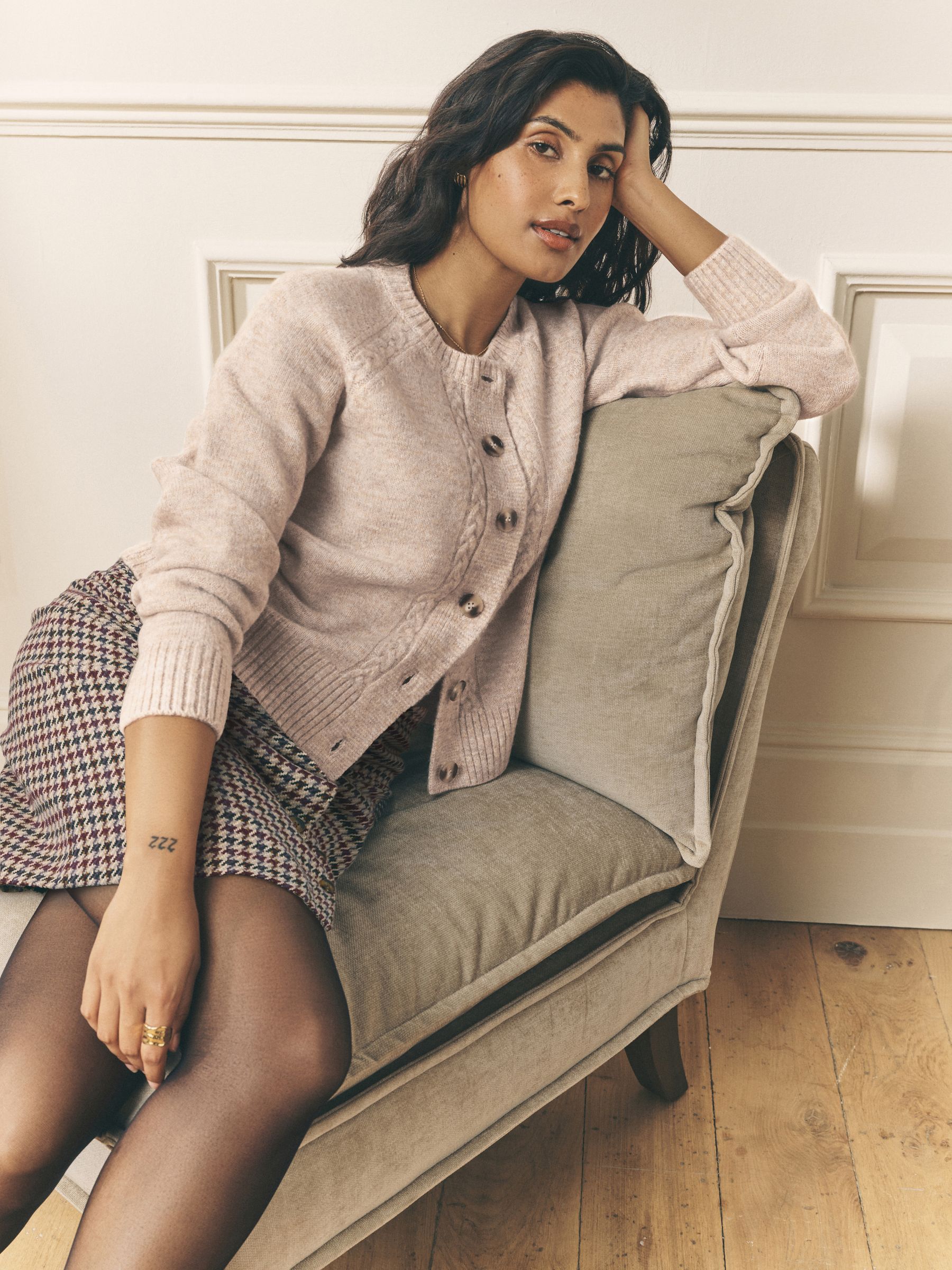 Buy Laura Ashley Mole Cable Knit Cardigan from the Next UK online shop