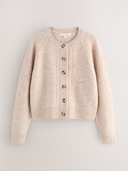 Laura Ashley Mole Cable Knit Cardigan - Image 6 of 8