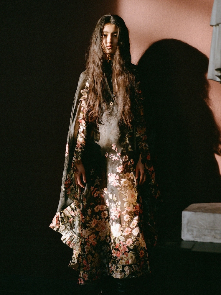 Sea New York Multi Jolie Print Long Sleeve Midi Dress - Image 2 of 2