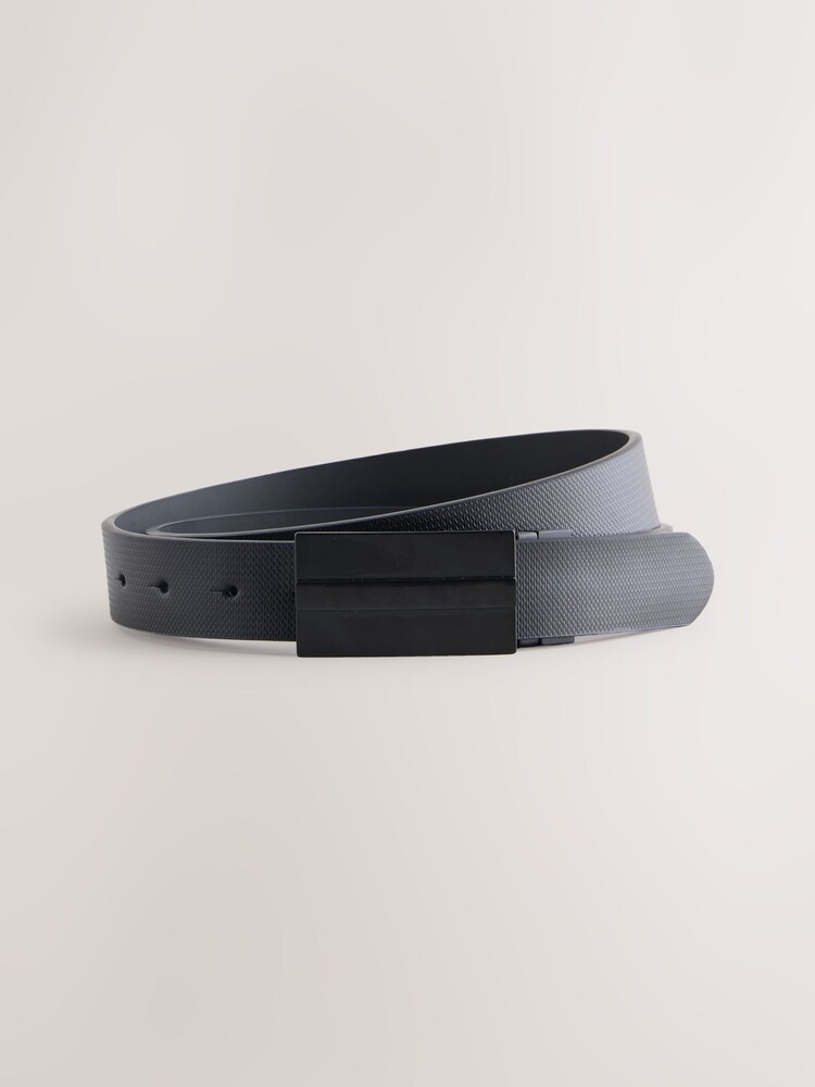Black Reversible Plaque Belt - Image 1 of 3 Black Reversible Plaque Belt - Image 1 of 3