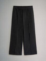 The Set Black/Grey 2 Pack Seam Detail Wide Leg Joggers - Image 3 of 5